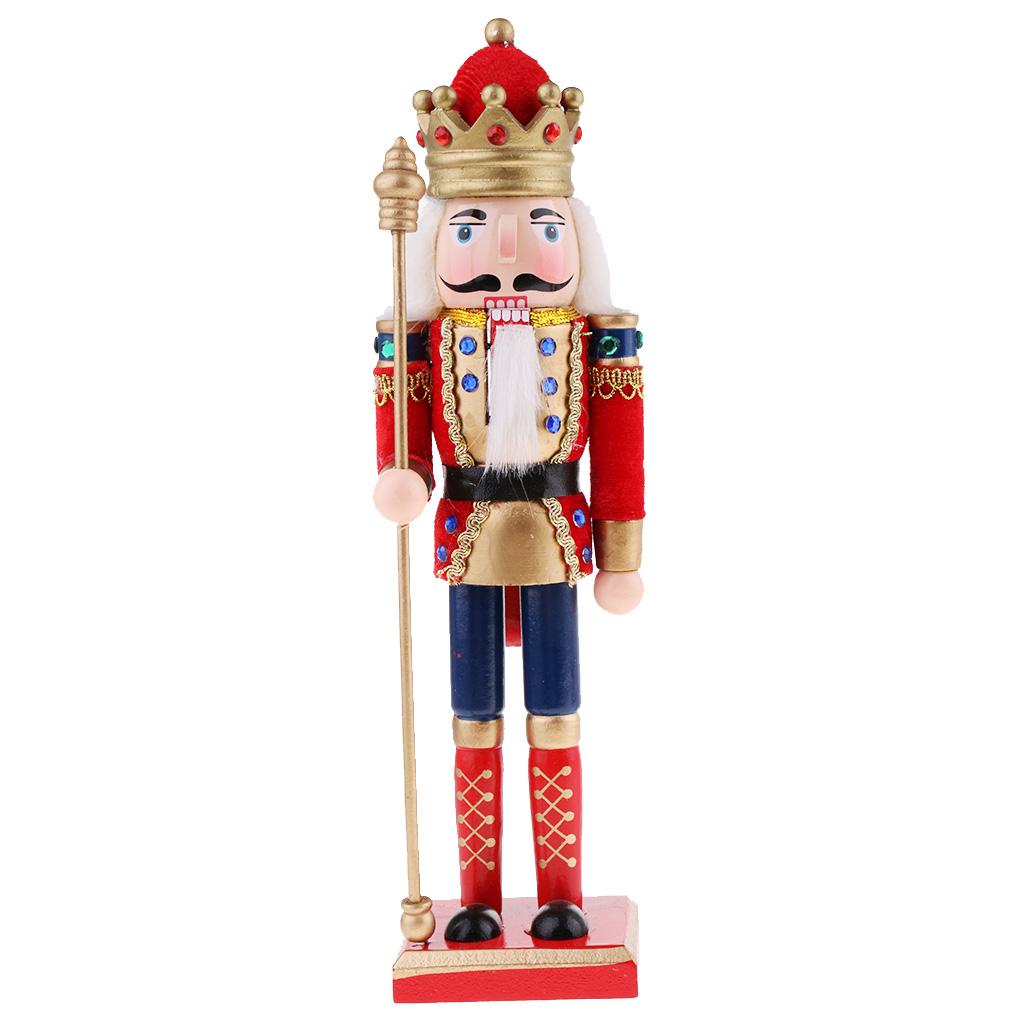 Nutcracker Figurine - 손으로 그린 나무 호두까기 인형 병사