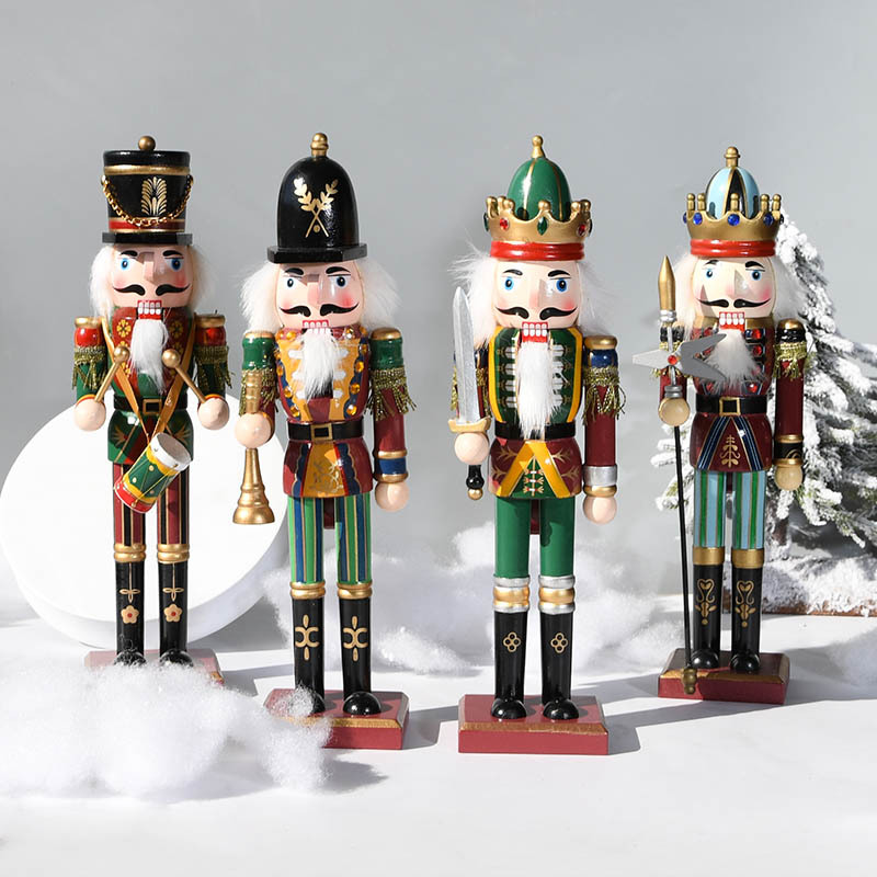Nutcracker Figurine - 30CM 나무 호두까기 인형 병사 빈티지