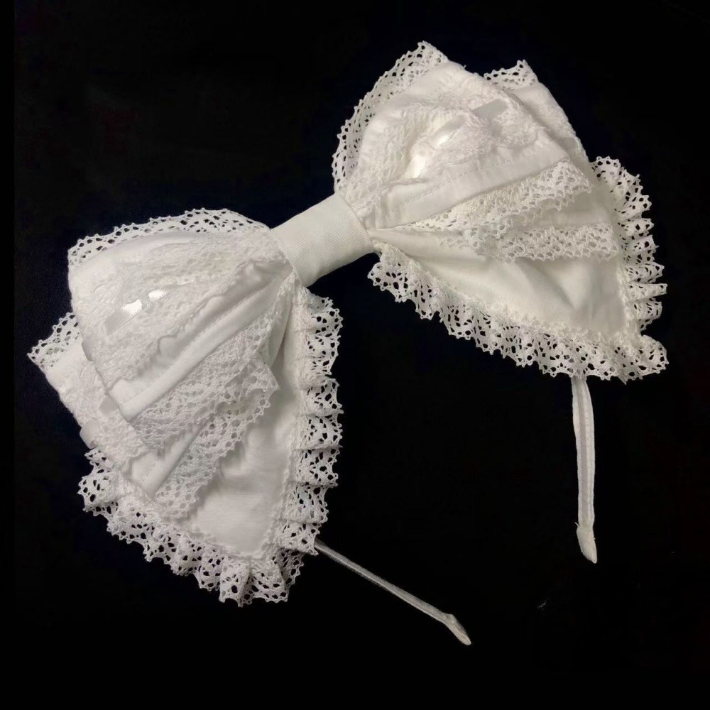 Y2K 로리타 러블리 레이스 헤어밴드 헤어핀 스윗 빅  - Ribbon Bow Gift 리뷰 및 가격