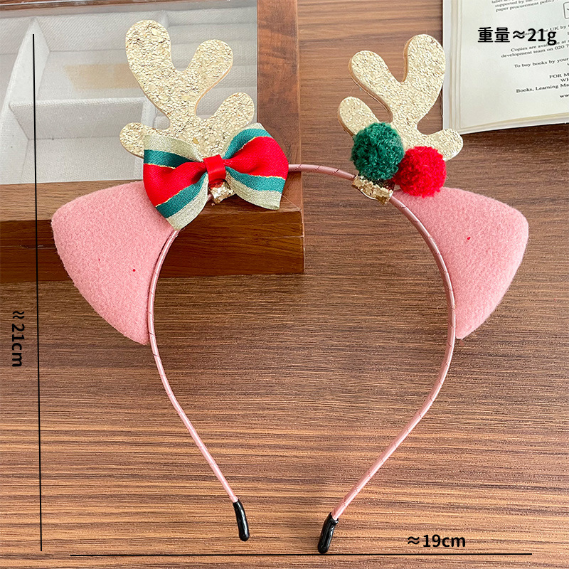 어린이 파티 사진 소품용 헤어밴드 플러시 루돌프 뿔 크 - Reindeer Antlers Headband 리뷰 및 가격