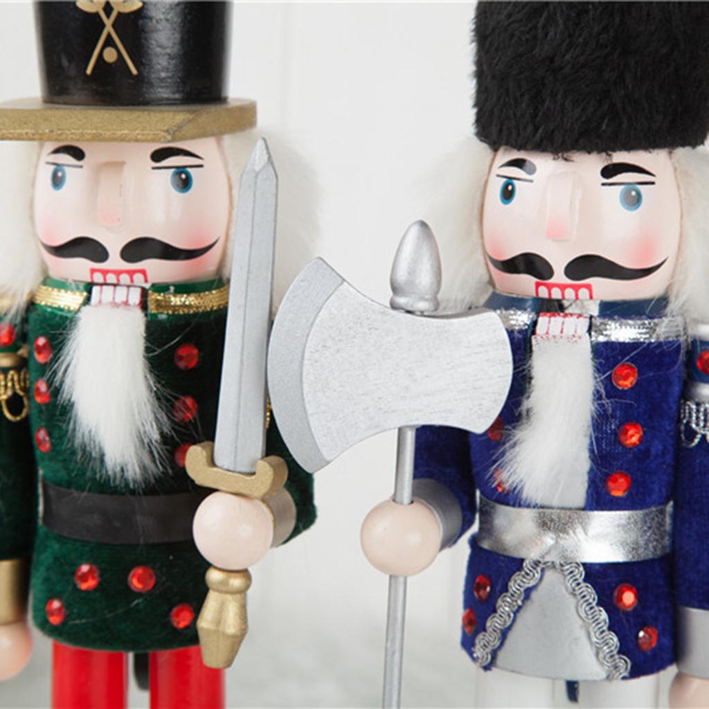 손으로 그린 나무 호두까기 인형 병사 모형, 사각형 받 - Nutcracker Figurine 리뷰 및 가격