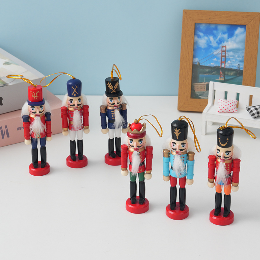 6pcs 크리스마스 호두까기 인형 나무 군인 펜던트 나 - Nutcracker Figurine 리뷰 및 가격
