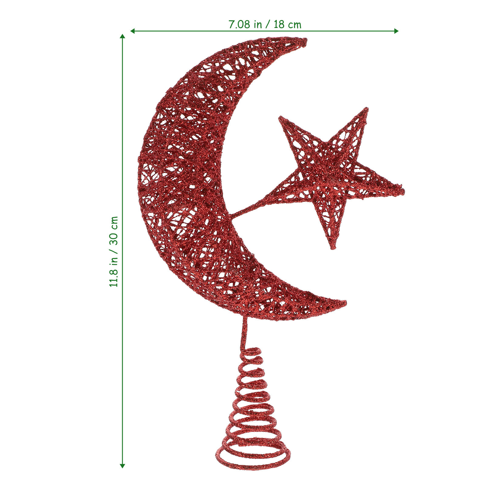 크리스마스 장식용 별과 달 트리 토퍼, 철제 소재로 안 - Star Tree Topper 리뷰 및 가격