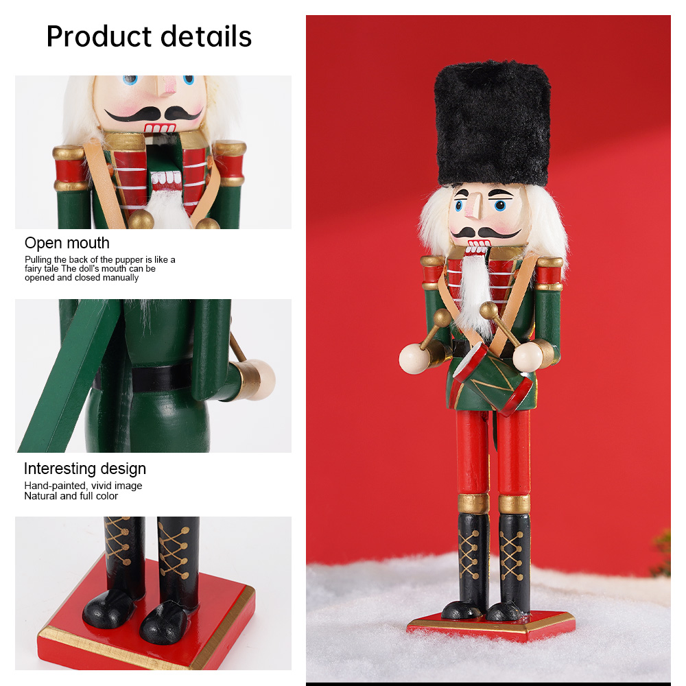30cm 나무 호두까기 인형 장식 군인 Figureme - Nutcracker Figurine 리뷰 및 가격