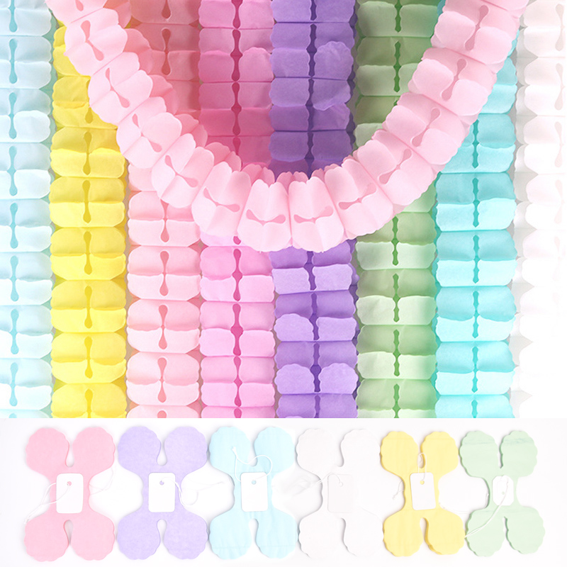 1pcs 3m 네잎 클로버 종이 반짝이 가랜드 베이비  - Tinsel Garland Decoration 리뷰 및 가격