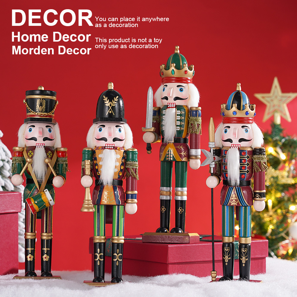 수제 나무 호두까기 인형 장난감, 크리스마스 장식 군인 - Nutcracker Figurine 리뷰 및 가격