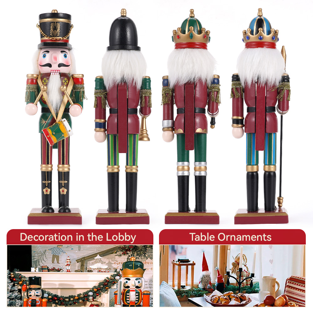 수제 나무 호두까기 인형 장난감, 크리스마스 장식 군인 - Nutcracker Figurine 리뷰 및 가격