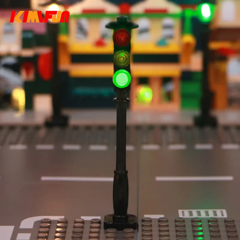1pcs LED MOC 거리 자동 사이클 교통 신호등  - Lego Set City 리뷰 및 가격