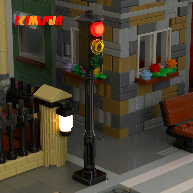 1pcs LED MOC 거리 자동 사이클 교통 신호등  - Lego Set City 리뷰 및 가격