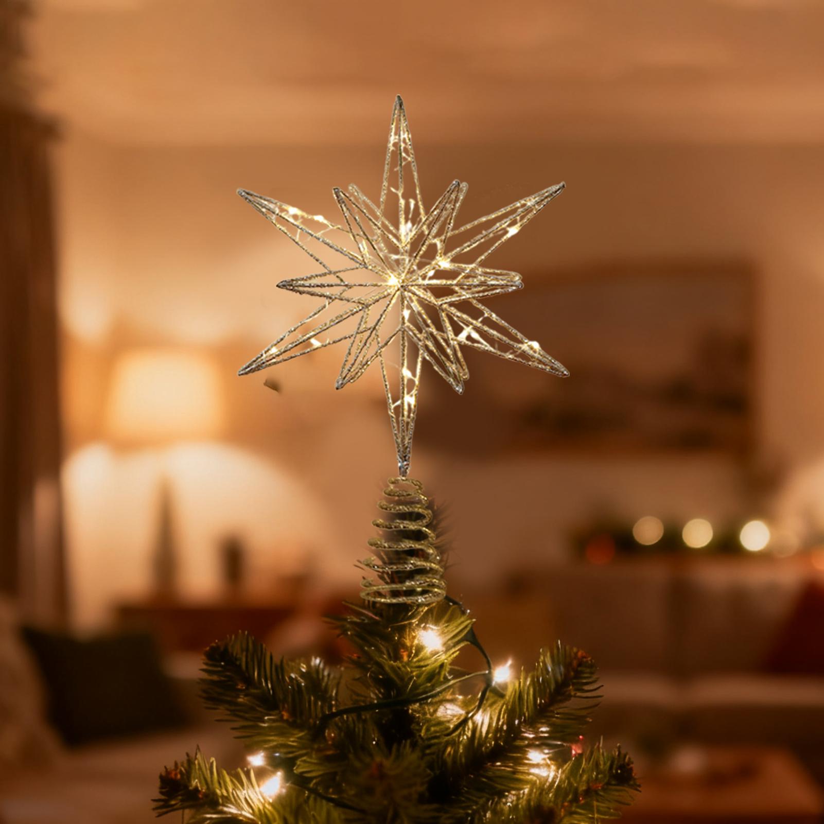 크리스마스 트리 토퍼 축제적인 트리탑 장식 조명 반짝이 - Star Tree Topper 리뷰 및 가격