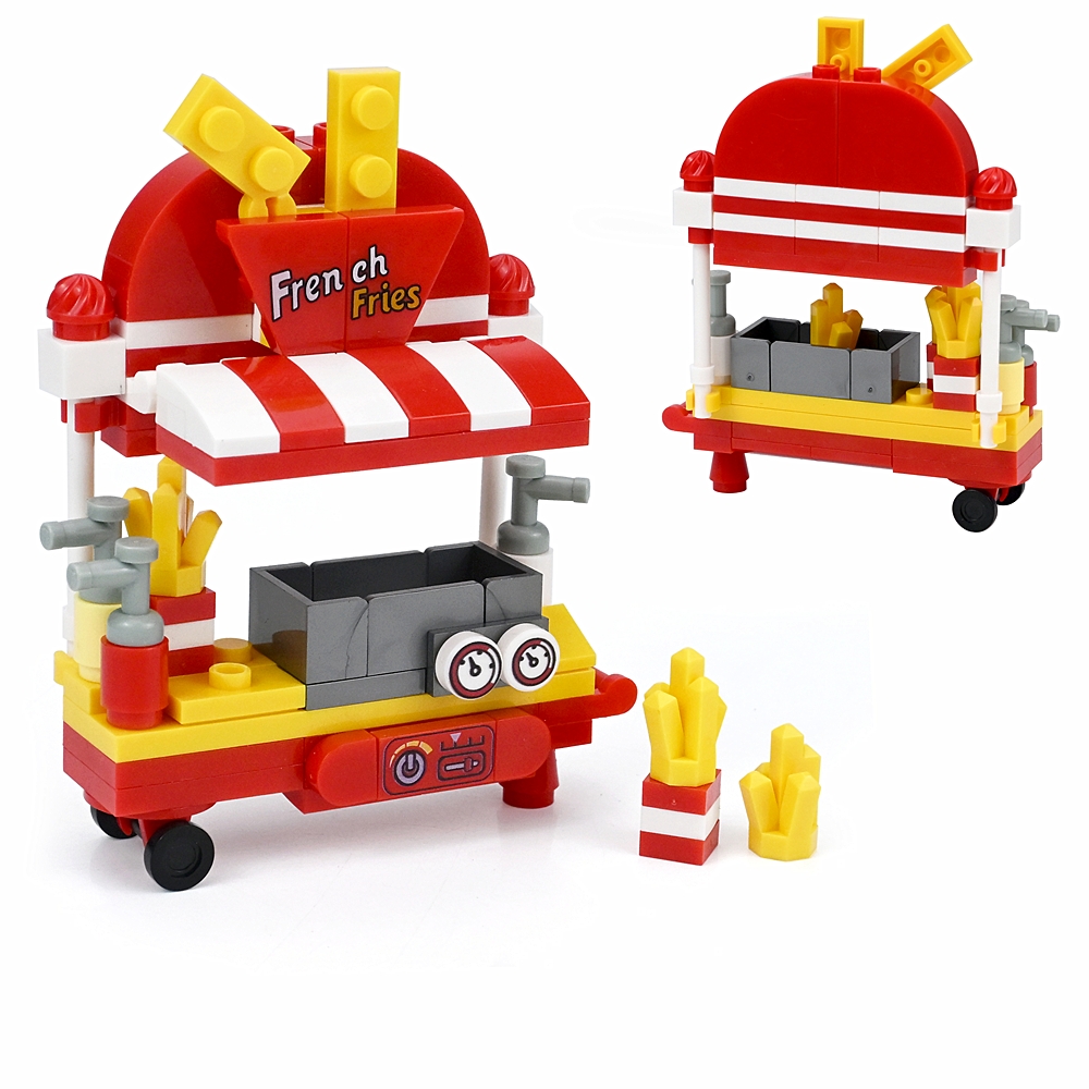 미니 패스트푸드 트럭 모델(어닝 포함) DIY 도시 거 - Lego Set City 리뷰 및 가격