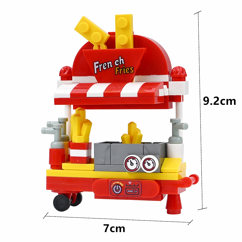 미니 패스트푸드 트럭 모델(어닝 포함) DIY 도시 거 - Lego Set City 리뷰 및 가격