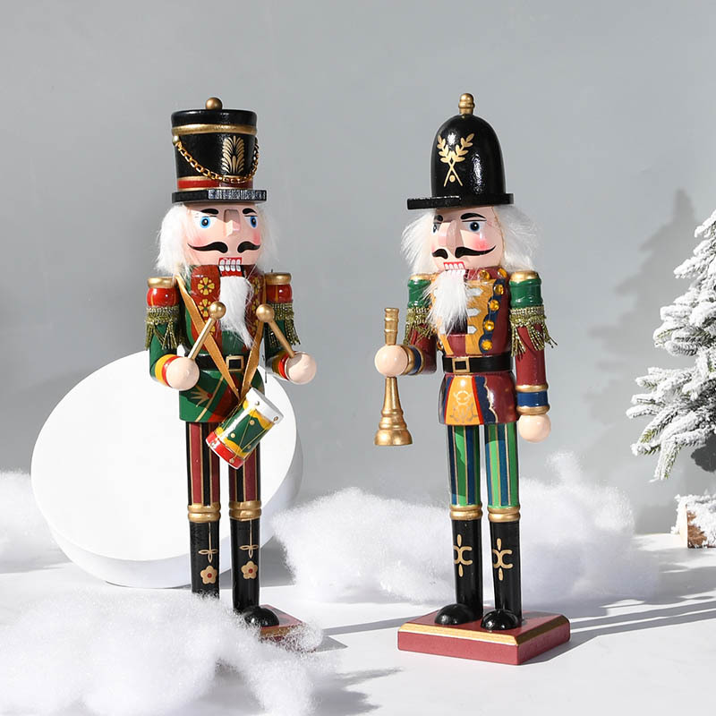 30CM 나무 호두까기 인형 병사 빈티지 크리스마스 장 - Nutcracker Figurine 리뷰 및 가격
