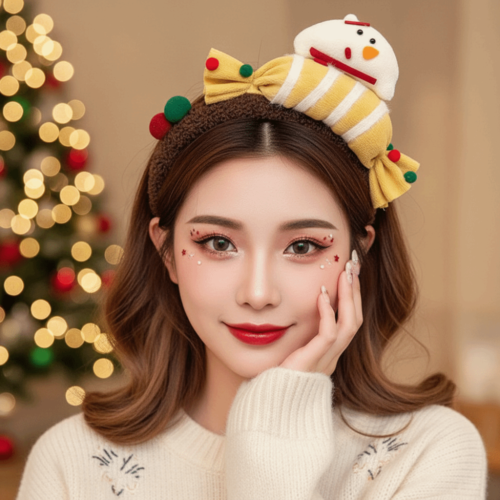 플러시 질감의 크리스마스 헤어밴드, 생동감 있는 색상, - Reindeer Antlers Headband 리뷰 및 가격