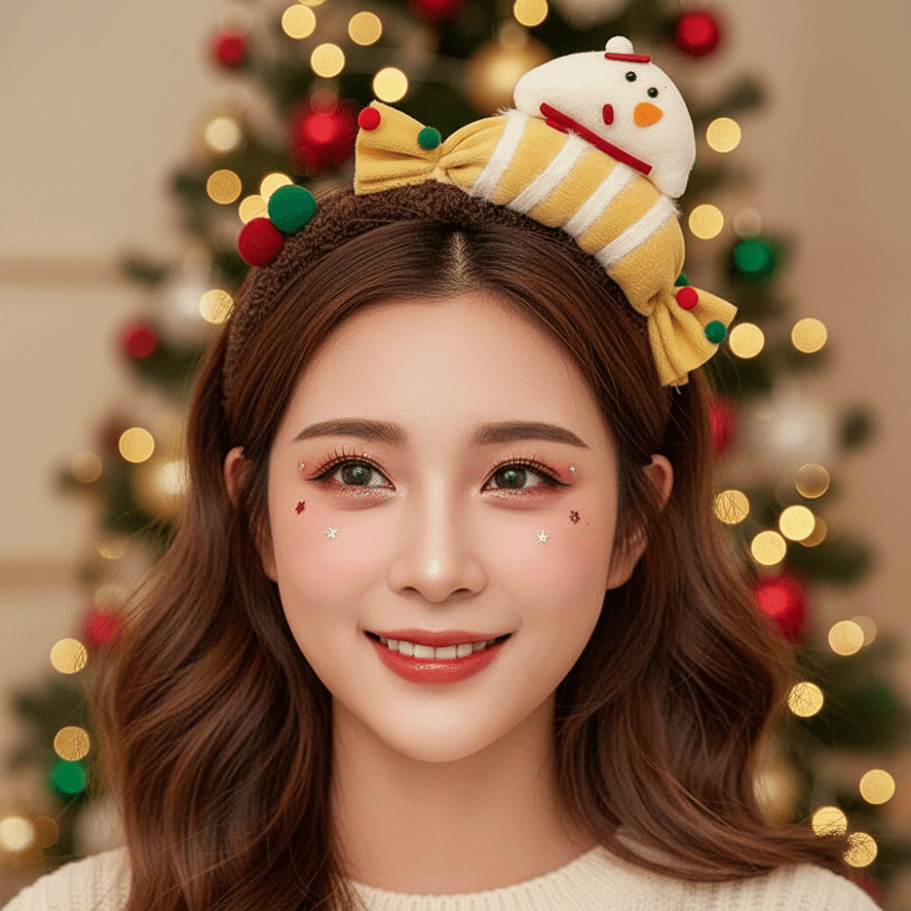 플러시 질감의 크리스마스 헤어밴드, 생동감 있는 색상, - Reindeer Antlers Headband 리뷰 및 가격