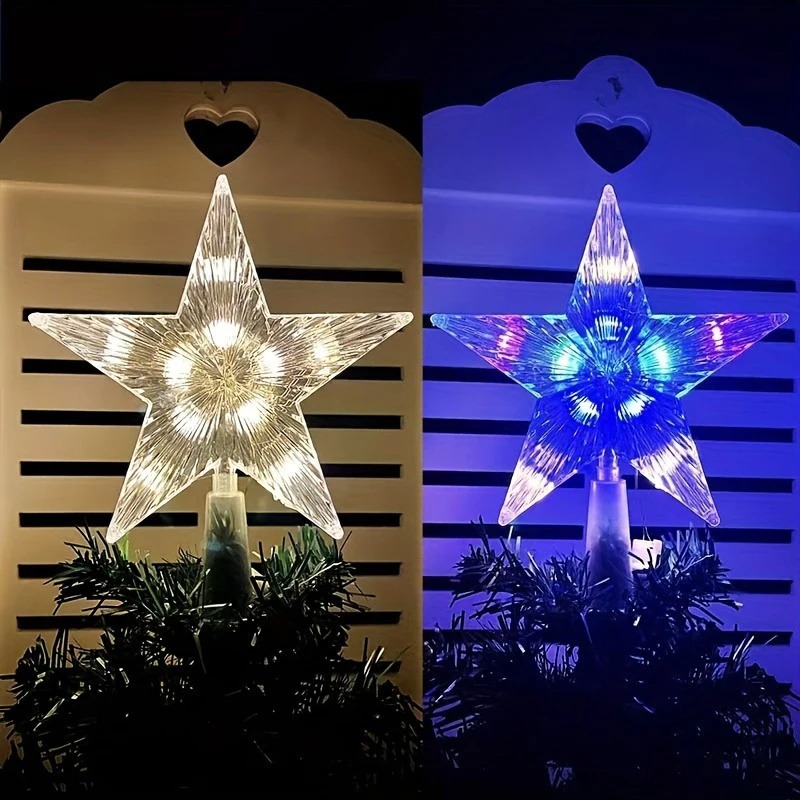 15cm 크리스마스 장식 빛나는 트리 토퍼 반짝이 빛나 - Star Tree Topper 리뷰 및 가격