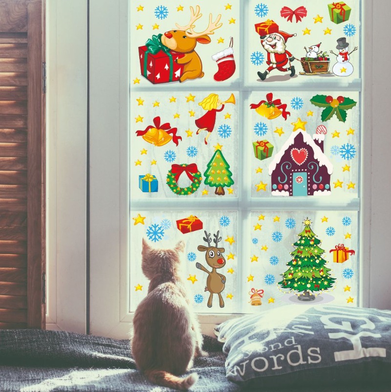 4개입 PVC 크리스마스 눈송이 창문 스티커 유리 데칼 - Snowflake Window Decal 리뷰 및 가격