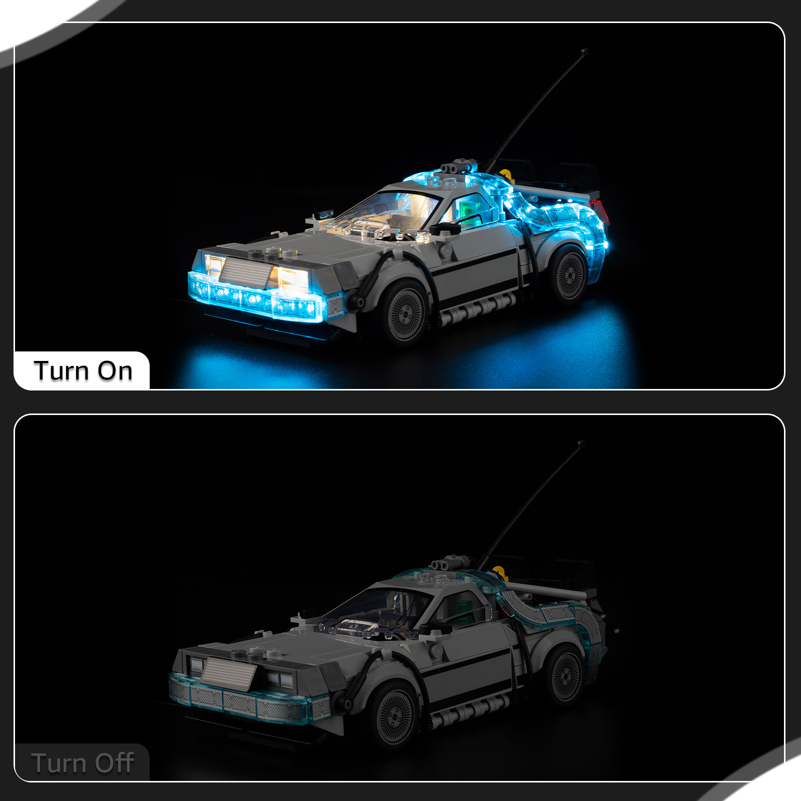백 투 더 퓨처 델로리안의 레고 타임머신용 LED 조명 - Lego Set Technic 리뷰 및 가격