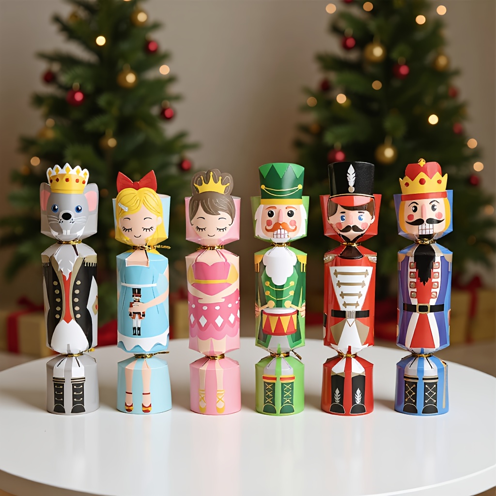 24pcs 크리스마스 크래커 군인 호두까기 인형 공주  - Nutcracker Figurine 리뷰 및 가격